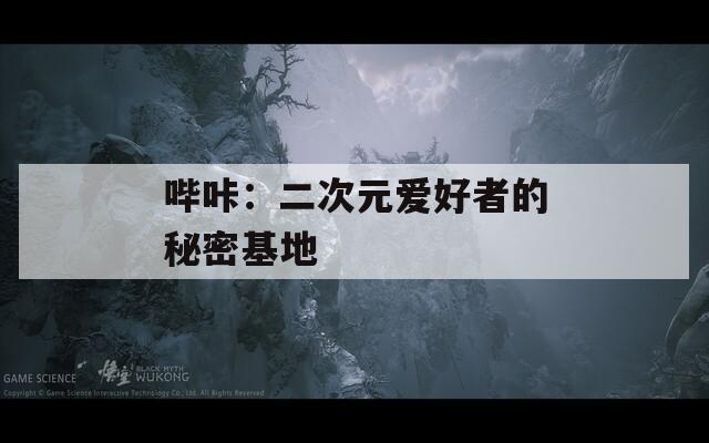 哔咔：二次元爱好者的秘密基地
